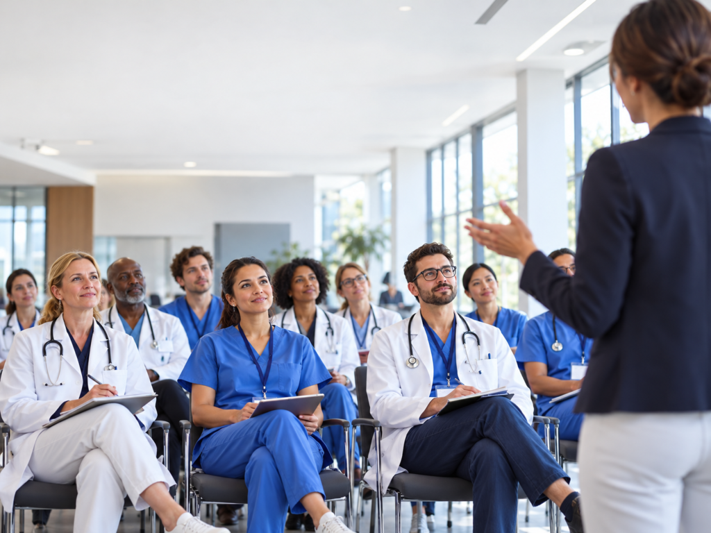 Formation Médicale En Salle Lumineuse